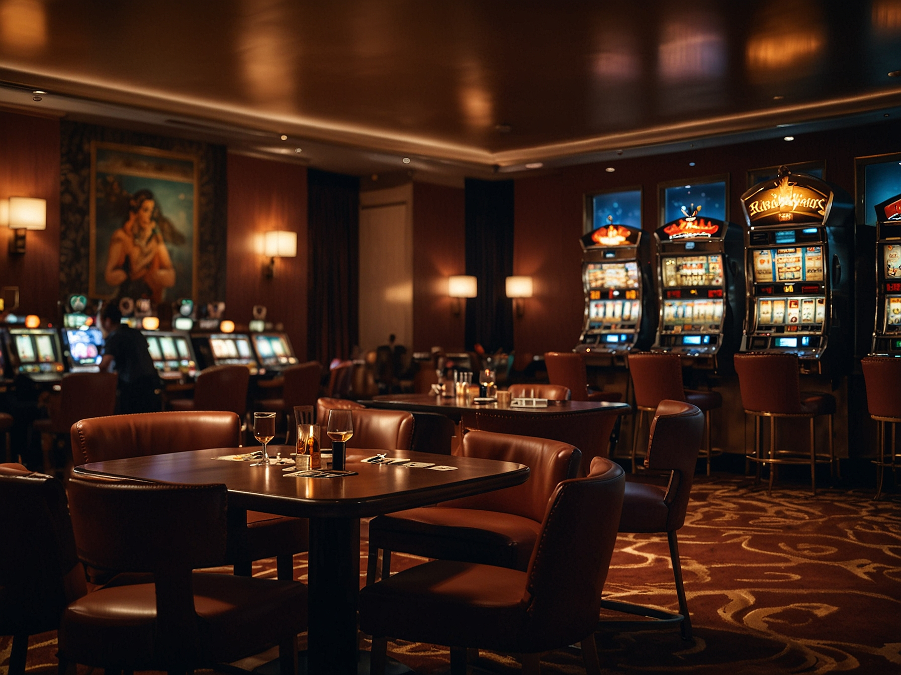 Cherry Spins lounge interior